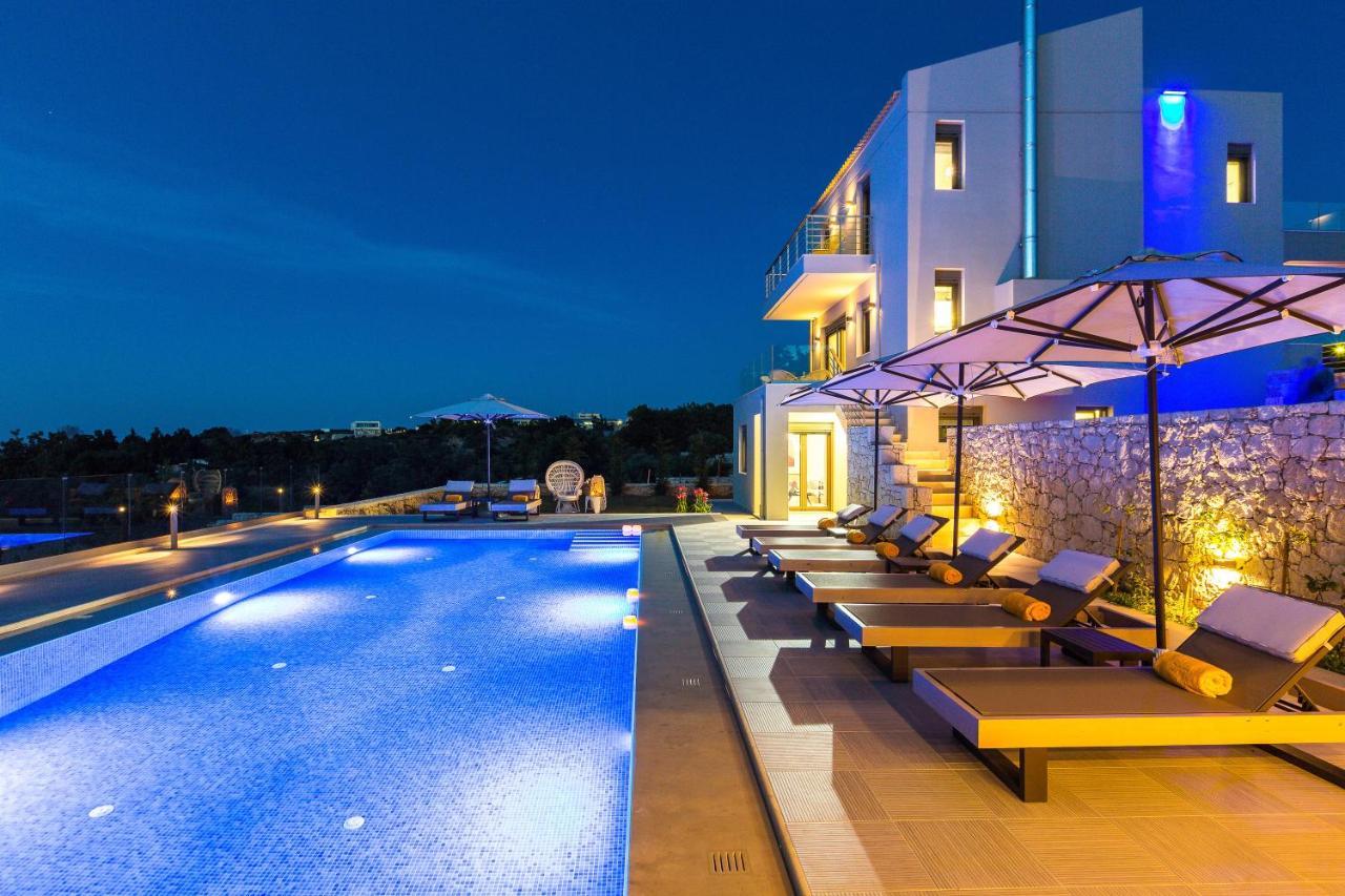 Luxury Cretan Villas With Private Pools Gállos Exteriér fotografie
